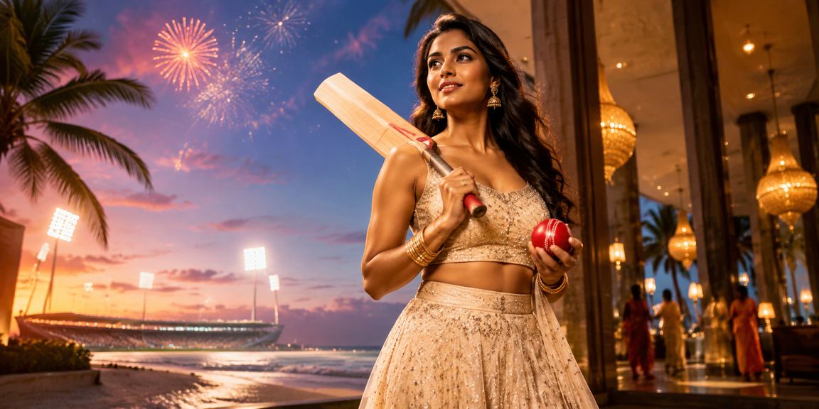 Night market cricket betting in India on mobile device