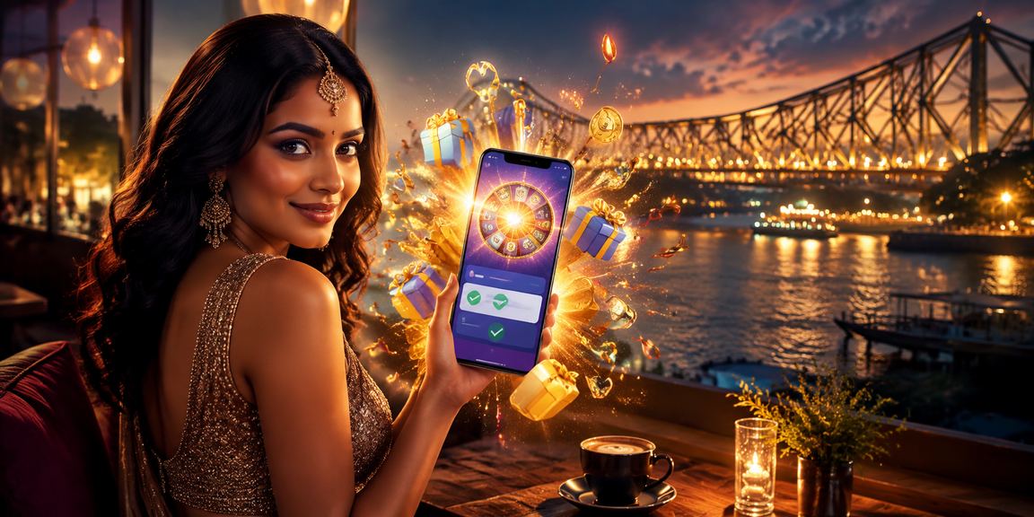 Kolkata Howrah Bridge with roulette and Bollywood theme