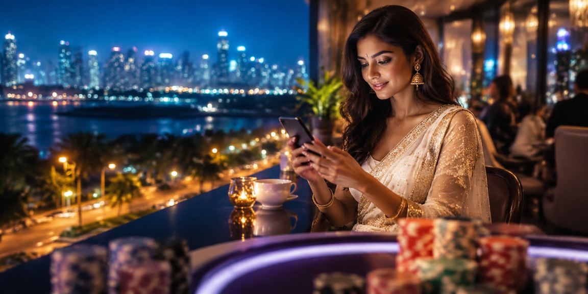 Indian player using mobile to make deposit